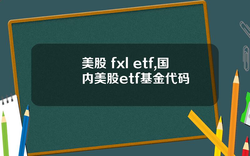 美股 fxl etf,国内美股etf基金代码